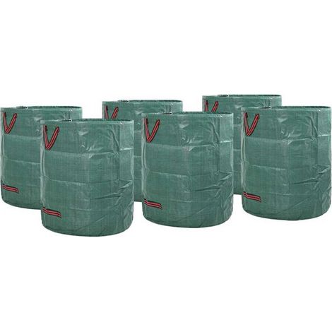 Sacs poubelle de jardin, paquet de 12, verts, 67 x 67 x 75,5 cm (1/5)