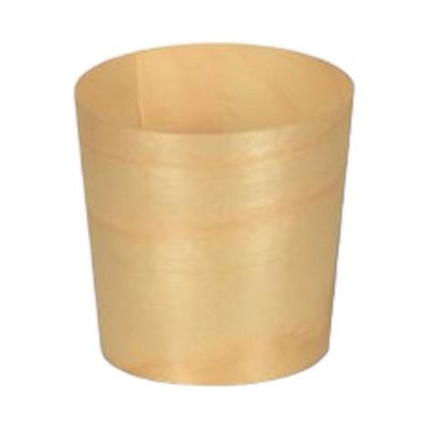 Fingerfood-Becher, Durchmesser 4,5 cm, Holzbecher, 50 Stück.