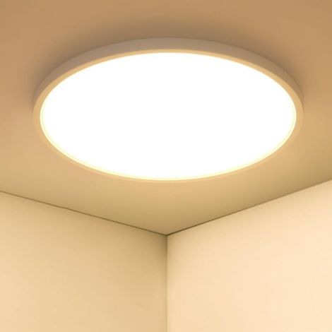 Plafonnier LED Moderne 36W, Plafonnier Ultra-fin pour Chambre de 40CM, Luminaire de Plafond Rond pour Chambre Salon Salle de Bain Cuisine Balcon Couloir - Lumière Chaude 3000K (1/5)