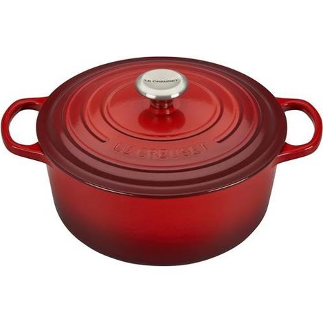 Cocotte Redonda Le Creuset Signature 26cm Hierro Fundido Cereza