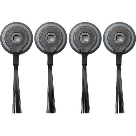 Lot 4 Brosses Latérales pour Shark R85, S86, R71, RV871, AV752 – Robot Balayage – Noir (1/3)