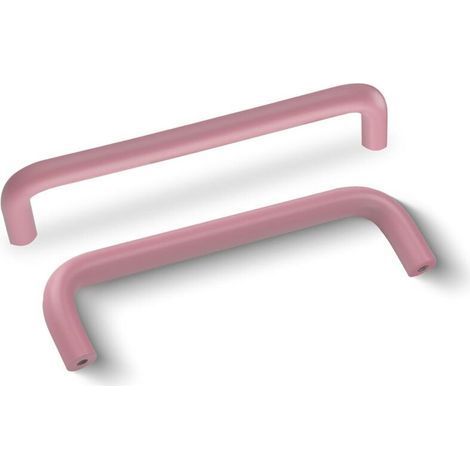 4 Pièces Poignée de Meuble en Aluminium 128mm Poignees de Portes pour Placards avec Vis Boutons Tiroir pour Armoire Cuisine,Rose (1/5)