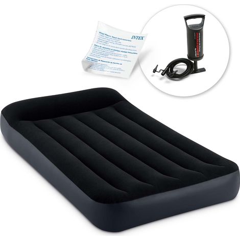 Colchón hinchable 191x99x25 cm con bomba de pistón INTEX 64141