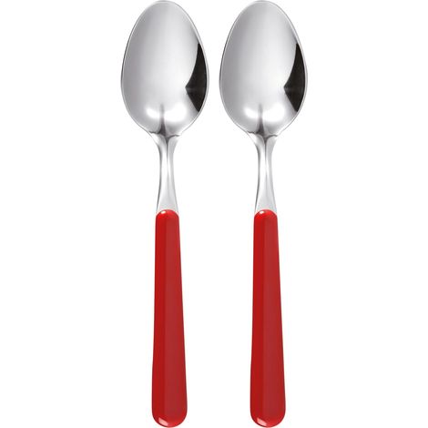 Lot de 2 cuillères de Table Rouge