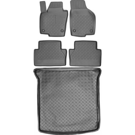 Volkswagen Sharan II Van del 2010 SET - Alfombrillas para coche + alfombrilla para maletero