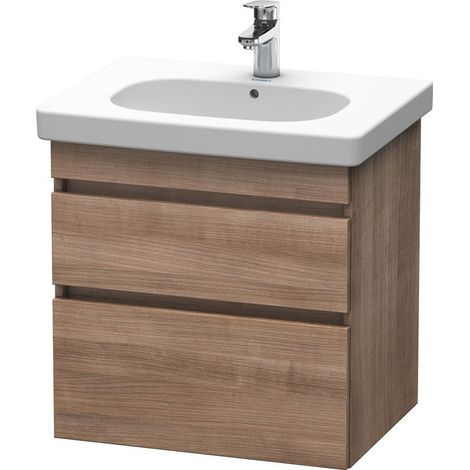 Duravit DuraStyle mueble de baño suspendido 6483, 2 cajones, 600mm, para D-Code, Color (frente/cuerpo): Cerezo del Tesino - DS648307373
