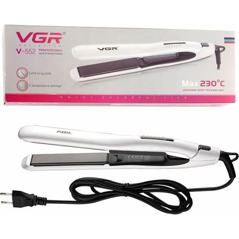 Trade Shop - GLÄTTEISEN 50W PROFESSIONELLE KERAMIKBESCHICHTETE HAARGLÄTTER LCD-ANZEIGE V-552 - (1/5)