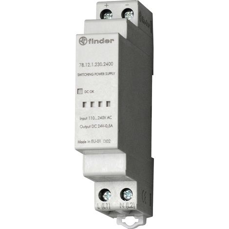 Finder 78.12.1.230.2402 Bloc d'alimentation à découpage 0.63 A 12 W Nbr. de sorties:1 x Contenu 1 pc