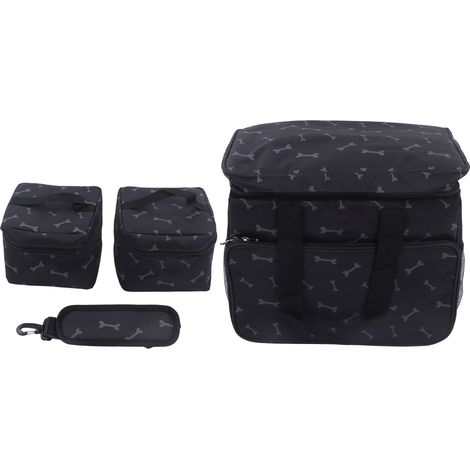 Sac de voyage pour animaux de compagnie, ensemble pour chiens avec poches multifonctions pour la randonnée et les activités de plein air