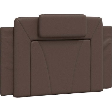 Maison Exclusive - Coussin de tête de lit Viana marron 90 cm similicuir