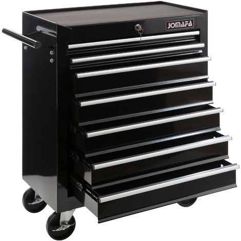 JOMAFA - Carro TALLER para Herramientas 7 CAJONES Cerradura 4 Ruedas 360º (1/5)