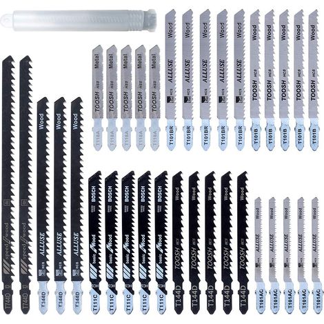 35pcs Lames de Scie Sauteuse en T T744D T344D T101B T111C T144D T101AO T118A T101BR pour Coupe du Bois et Du Métal (1/5)