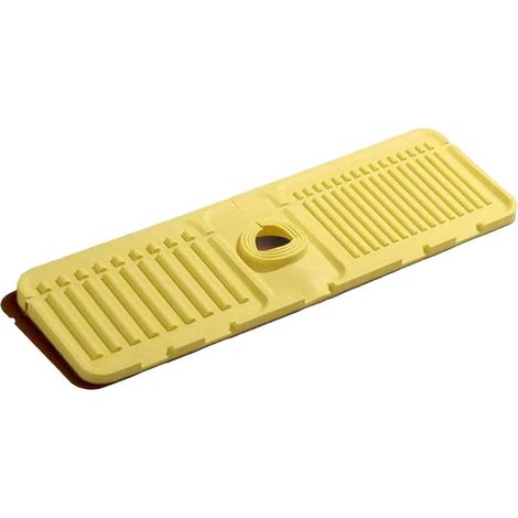 1 tapis de robinet pour évier de cuisine, protection anti-éclaboussures en silicone, séchage rapide, porte-éponge intégré (1/5)
