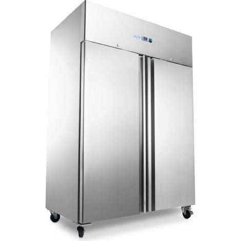 Congélateur professionnel 800L - 6 étagères réglables - Inox sur roulettes - Température -20°C à -15°C - Maxima
