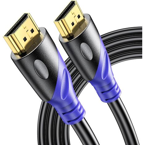 Câble HDMI 4K/60HZ 10m (HDMI 2.0, 18 Gbit/s) Connecteurs Plaqués or Ultra Haut Débit, Retour Audio Ethernet, Compatible avec Blu - Ordinateur Portable (1/5)
