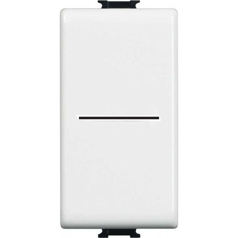 Pulsante Assiale Modulo Compatibile Matix Presa 10AX Controllo Luci Casa Bianco (1/5)