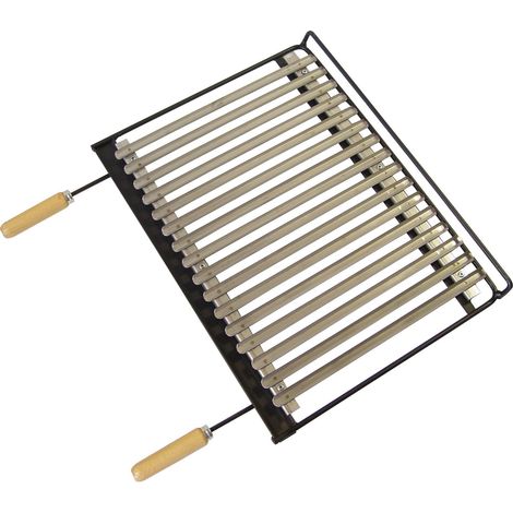 Imex El Zorrola Volpe 71663 Piastra per Barbecue Inox, 58 x 40 cm, Colore: Nero