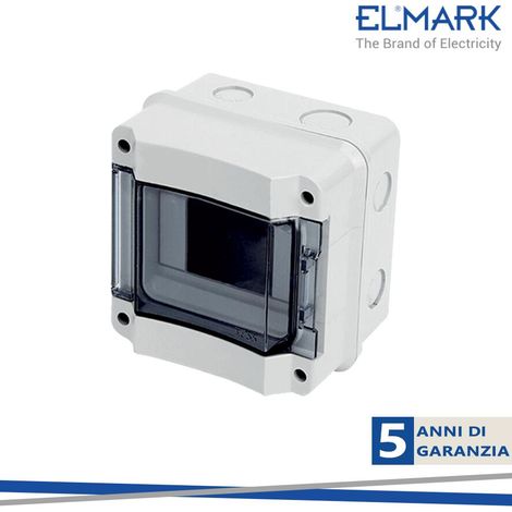 CENTRALINO SUPERFICIALE IP65 DA APPARTAMENTO MONTAGGIO A VISTA 5 VIE, IP65