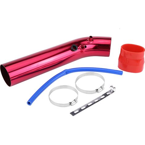 Kit de collecteur d'admission modifié avec tuyau d'admission universel en aluminium de 76 mm de diamètre (rouge). (1/5)