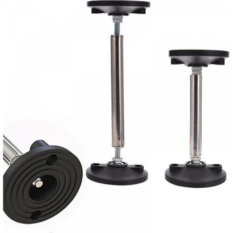 Lot de 2 barres de support télescopiques réglables - 26 à 43 cm - Pour armoire de lavabo tombée (1/4)