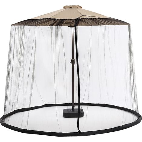 Cette moustiquaire pare-soleil pour terrasse est dotée de toiles anti-insectes à 360° et d'une porte zippée, ce qui la,Circonférence : 10,6 mètres. (1/5)