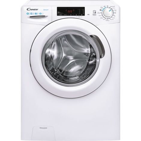 Candy Smart CSS128TW4-11. Tipo di carica: Caricamento frontale. Capacità cestello: 8 kg, Classe di efficienza della centrifuga: B, Silenziosità (centrifuga): 77 dB, Velocità di centrifuga massima: ...