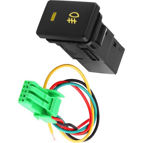 Interrupteur de brouillard 12V 4 fils pour Toyota avec voyant jaune (1/5)