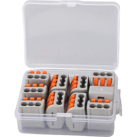 Kit 10 connecteurs à levier rapide, compact, déconnectable pour épissurage électrique (1/5)