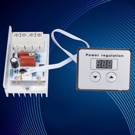 Régulateur de vitesse 10000W Variateur SCR Tension AC 220V 80A Contrôleur de température (1/5)