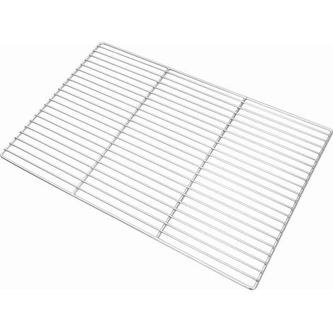 Grille de barbecue Argenté 60 x 40 cm Acier inoxydable
