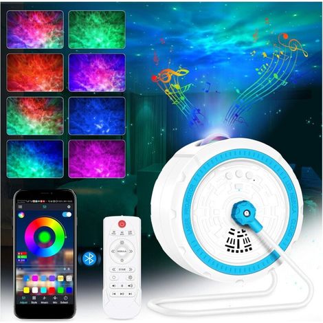 ZOLGINAH Ciel étoilé à LED, veilleuse pour bébé, 16 modes d'éclairage et minuterie suspendue, rotation à 360 °, projecteur Bluetooth, lumière d'ambiance pour anniversaire, fête, chambre de Noël [Class