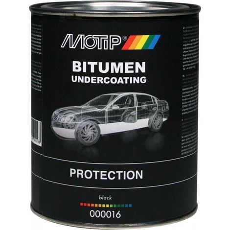 MoTip Unterbodenschutz Bitumen Streichlackdose Schwarz Kfz 1300ml (1/3)