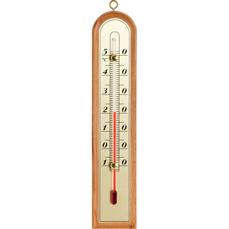 Hängendes Raumthermometer aus Holz