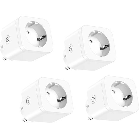 Enchufe inteligente, monitorización de energía, compatible con Wi-Fi, EU-4 unidades (1/2)