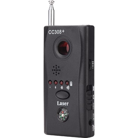 Détecteur de caméras avec éclairage LED, alarme d'urgence, localisateur de caméras pour les voyages et les hôtels (1/2)