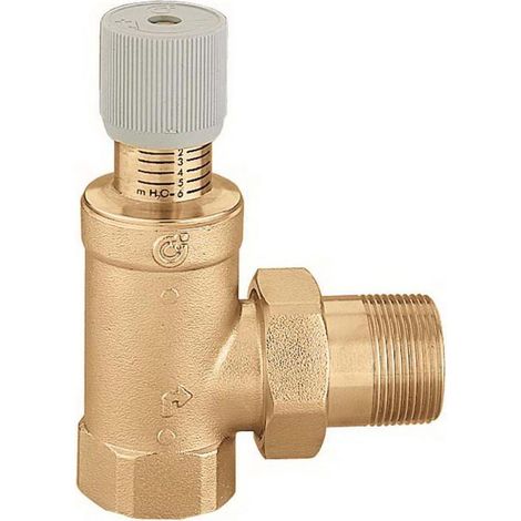 Einstellbares Differential-Bypass-Ventil mit-Skala Caleffi 519 3/4" - 1 + 6 (1/5)
