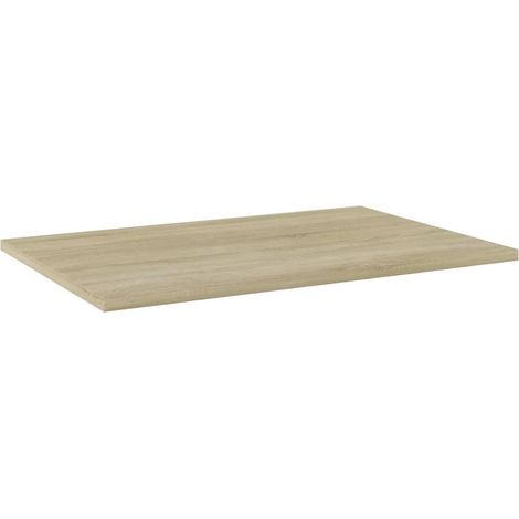 Vidaxl – Panneau de bibliothèque 4 pièces chêne sonoma 60x40x1,5 cm – Aggloméré de qualité – Facile à nettoyer – Pour espaces restreints