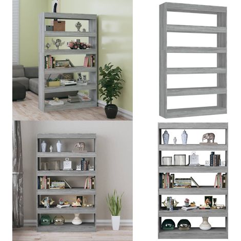 Bücherregal/Raumteiler Grau Sonoma 100x30x166 cm - BucheRegal - Holzregal - Raumteiler - Grau Sonoma - Wohnzimmer Dekoration - Home & Living (1/5)