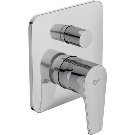 Ideal Standard Grifo de bañera empotrado Cerafine D, BS2, roseta 163x163mm, Cromo, A7348AA (1/4)