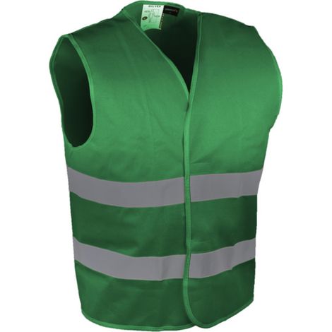 Gilet de visualisation pour des situations à risque modéré vert - SINGER - GILVER L (1/3)