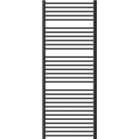 ECD Germany Badheizkörper Sahara - 750 x 1800 mm - Anthrazit - gerade mit Seitenanschluss - Heizkörper Handtuchwärmer Handtuchtrockner