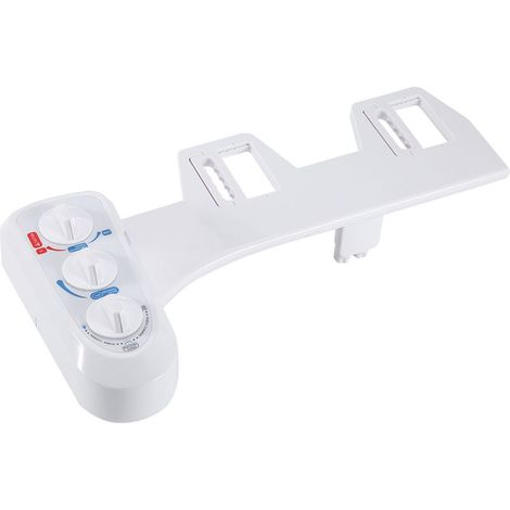 Bidet chaud et froid, autonettoyant, double buse, fixation de toilette, siège de salle de bain électrique non pulvérisé (1/3)
