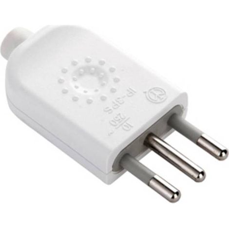 25 x SPINA 10A 2P+T BIANCO FIG.2