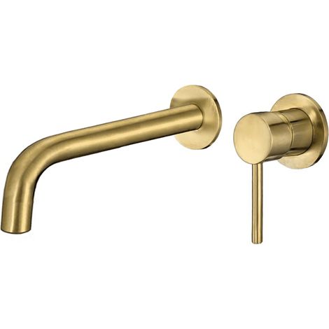 Grifo lavabo empotrado DEVA dorado cepillado (1/3)