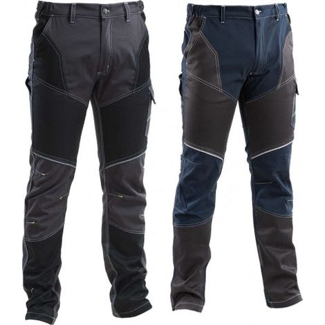 pantalone da lavoro stretch blu tg. xl