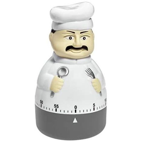 TFA-Dostmann 38.1008 Temporizador de cocina divertido beige negro blanco