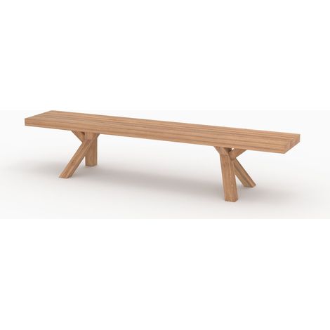 Banco de jardín de madera de teca para 4 personas - Soraya