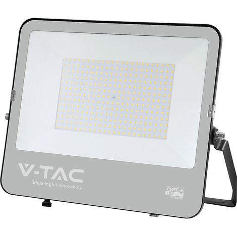 V-TAC PRO Slim LED-Scheinwerfer 200 W 135 lm/W 4000 K IP65 CREE-Chip – Schwarzes Gehäuse  SKU 232206