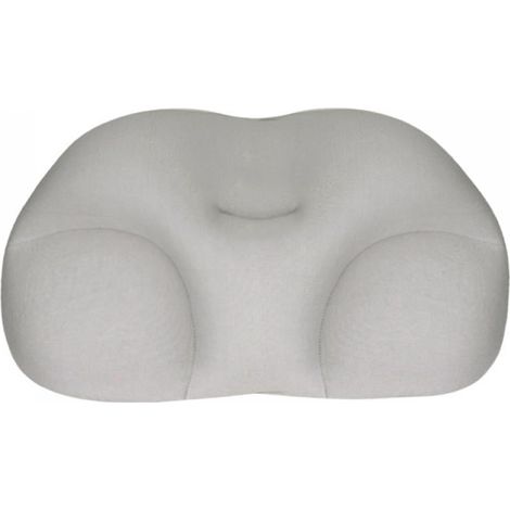 Oreiller Ergonomique - Mousse à Mémoire de Forme - Pour Dormeurs Latéraux Dos et Ventre - Caniveau Central - 60 x 40 cm - 1 Pièce (1/5)