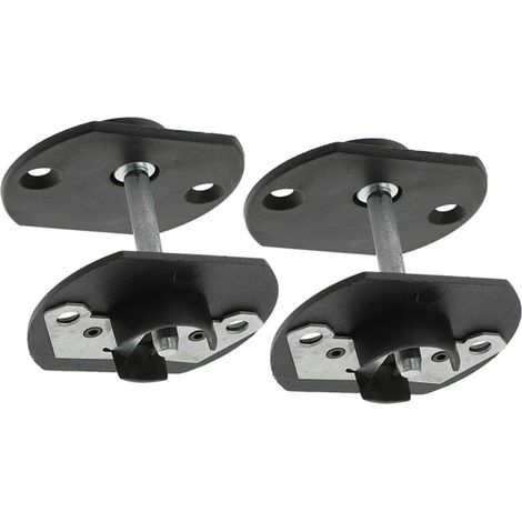 2 Sets de Connecteurs pour Canapé Sectionnel Noir en PE et Fer, Clips Snap Solides, Résistants la Déformation, pour Fixer et Ajuster Meubles de Salon (1/5)